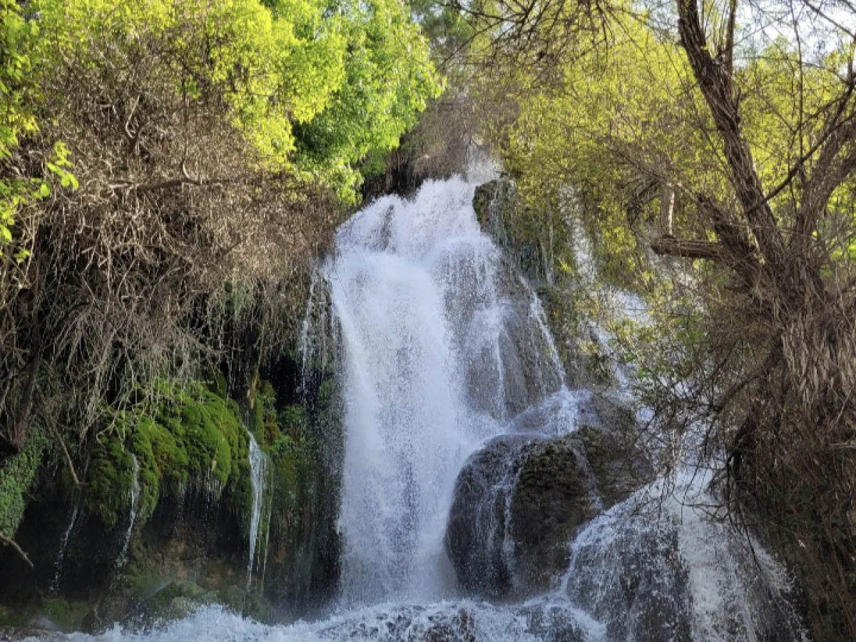 شب مانی کنار آبشار رمقان